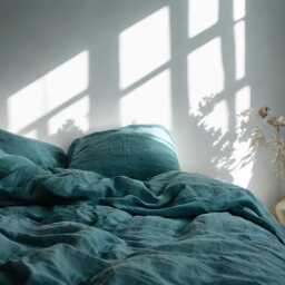 Teal Linen Duvet Cover Soft 1 Medium Weight Cover Breathable Stonewashed Comfort - thumbnail 4