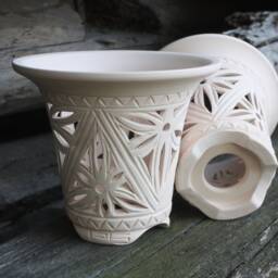 Designer Orchid Pot For Planer Flower Vase Ceramic Plant Pots Clay Orchid Gift Mother Bowl - thumbnail 2