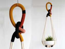 The Grande Monolith Macrame Plant Hanger, Hanging Planter