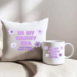 Personalised Nanny Cushion - Christmas Gift For Grandma, Nanna, Granny Custom From Grandkids, Nan Gift, Festive Home Decor - thumbnail 3