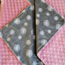 Personalized Minky Baby Girl Blanket, Light Pink, Shower Gift, Usa Handcrafted - thumbnail 2