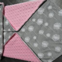 Personalized Minky Baby Girl Blanket, Light Pink, Shower Gift, Usa Handcrafted - thumbnail 3
