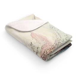 "Tennyo, Sherpa Fleece Blanket, Vintage Illustration From 1910, Japanese Mythology, 50""x60" - thumbnail 2