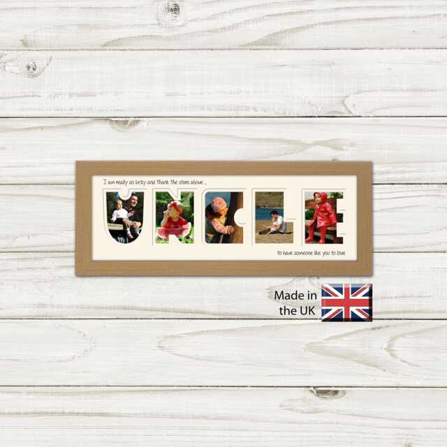 Uncle Photo Frame I Thank The Stars Or We Stars Word Name Special Gift Father's Day 899 By Photos in A Word - image 1