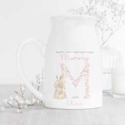 Personalised Mother's Day Vase, Mothers Flower Jug, Nanny Gifts, Mum Gift For Grandma, Nana, Gifts Mum - thumbnail 2