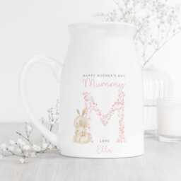Personalised Mother's Day Vase, Mothers Flower Jug, Nanny Gifts, Mum Gift For Grandma, Nana, Gifts Mum - thumbnail 1