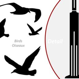 Jurassic Coast Wall Decal Lyme Regis Street Lamp With Seagulls - thumbnail 3