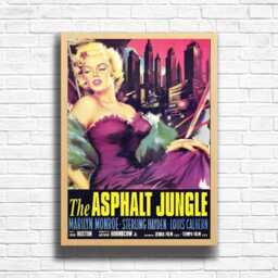The Asphalt Jungle Movie Poster Vintage Film Print, Retro Wall Art - thumbnail 3