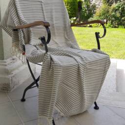 Peshtemal - Turkey -Turkish Beach Towel - 100% Bamboo Soft Natural - thumbnail 4