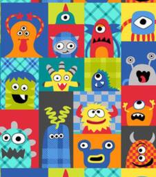 Monster Bean Bag Chair Cover, Blocks, Blue, Yellow, Green, Red, Orange, Multi Color, Shapes, Gears, Robots, Etsy Kids, Gifts Under 75 - thumbnail 1