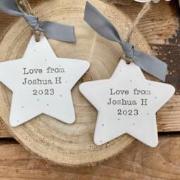 Personalised Teacher Gift - Childminder Nursery End Of Term Gifts Ceramic Star Keepsake - thumbnail 3
