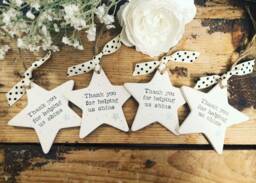 Personalised Teacher Gift - Childminder Nursery End Of Term Gifts Ceramic Star Keepsake - thumbnail 1