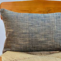 Hand Woven Natural Fiber Lumbar Pillow Cover - thumbnail 2