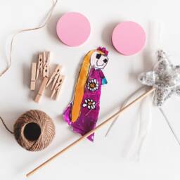 "Kids Artwork Display Hanger Set - Wooden ""Look What I Made" - thumbnail 4
