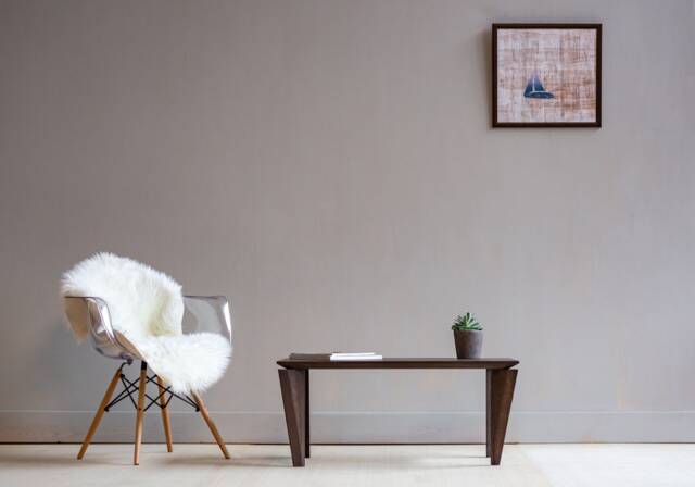 Wood Coffee Table, Modern Living Room Oak Center Table - image 1