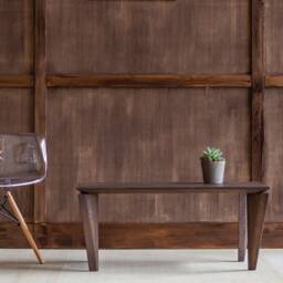 Wood Coffee Table, Modern Living Room Oak Center Table - thumbnail 3