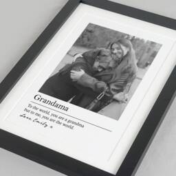 Personalised Grandparent Photo Gift - Nanny & Grandad Keepsake Custom Memory Print Unique For Grandparents Va065 - thumbnail 3