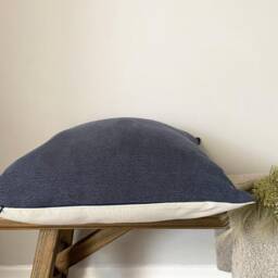 Navy Cushion Bundle 3 X Linen Covers - thumbnail 4