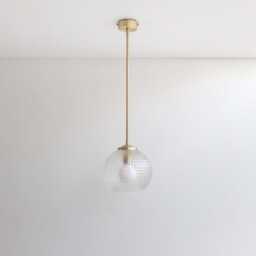 Medium Diamond Glass Stemmed Pendant Light - thumbnail 2