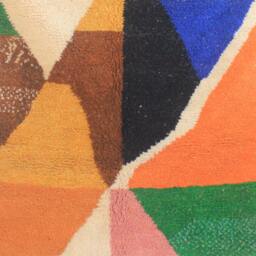 Colorful Moroccan Rug, Custom Fabulous Boujad Azilal Abstract Multicolored Carpet, Handmade Bohemian Rug - thumbnail 2