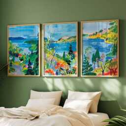 Set Of 3 Minnesota Posters, Usa Lake Country Prints Set, North Star State Scenic Wall Art, Minneapolis Decor Prints, Midwest Travel Gift - thumbnail 2