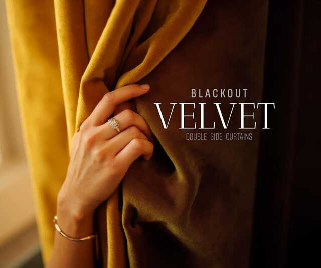 Luxury Blackout Velvet Curtain, Custom Thermal Drapery - image 1