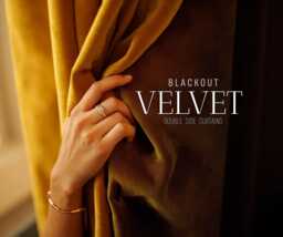 Luxury Blackout Velvet Curtain, Custom Thermal Drapery