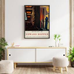 Edward Hopper Exhibition Poster, New York Movie, Art Print, Wall Decor, Realist Realism, Gift Idea, A1/A2/A3/A4 - thumbnail 3