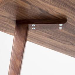 Heim - Desk For Office, Mid-Century Computer Desk With Two Drawers & A Recess - thumbnail 4