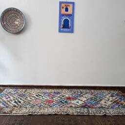 Boucherouite Rug, Moroccan Boucherouite Rug , Azilal , Vintage Berber - thumbnail 2