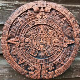 Aztec Mayan Calendar Stone Wall Plaque Sun Stone Home Or Garden Ornament - thumbnail 3
