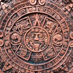 Aztec Mayan Calendar Stone Wall Plaque Sun Stone Home Or Garden Ornament - thumbnail 2