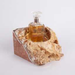 Pink Travertine Candleholder - thumbnail 2
