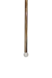 Modern Cylinder Pendant - Minimalist Ceiling Light Fixture Exposed Candelabra Base Bulb Fixture Multi Lengths & Brass Or Chrome - thumbnail 2