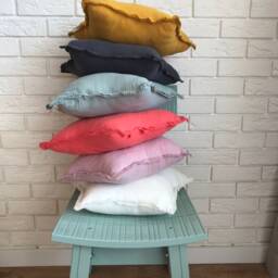 Mint Muslin Star Pillow Kids Room Decor, Baby Bedding - thumbnail 3