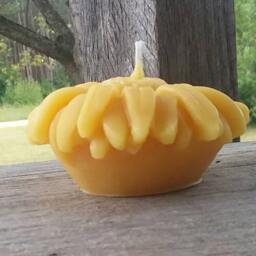 Sunflower Beeswax Candle Michigan Farmhouse Decor - thumbnail 3