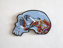 Floral Skull - Wall Clock - thumbnail 1