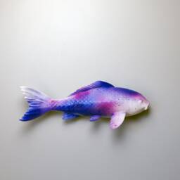 Wooden Koi Sculpture - Wall - 2