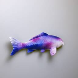 Wooden Koi Sculpture - Wall - 2 - thumbnail 3
