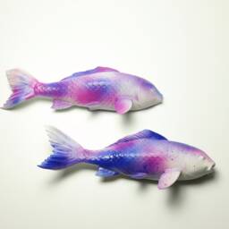 Wooden Koi Sculpture - Wall - 2 - thumbnail 4
