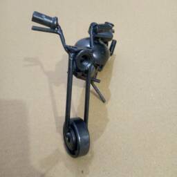 Old Motorcycle Sculpture Bike Harley 6.5 - thumbnail 2