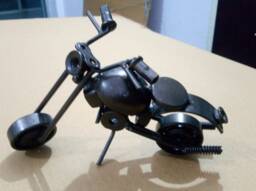 Old Motorcycle Sculpture Bike Harley 6.5 - thumbnail 1