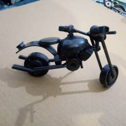 Old Motorcycle Sculpture Bike Harley 6.5 - thumbnail 3