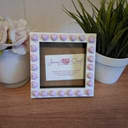 Lilac Heart Cabochons Square Photo Frame 4 X Inches - thumbnail 3