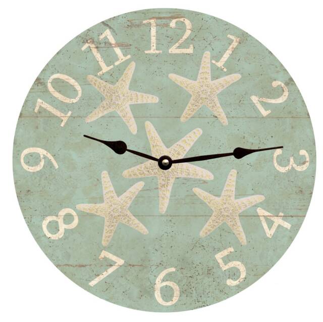 starfish Wall Clock - Coastal-Inspired Timepiece For Beach Decor - image 1