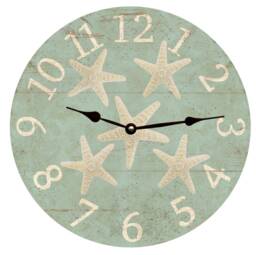 starfish Wall Clock - Coastal-Inspired Timepiece For Beach Decor - thumbnail 1