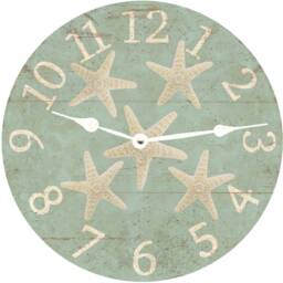 starfish Wall Clock - Coastal-Inspired Timepiece For Beach Decor - thumbnail 3