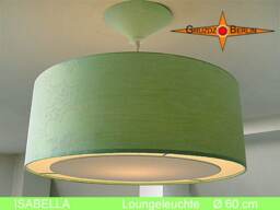 Green Hanging Lamp Isabella Fom ??40 Till 70 cm Damask With Light Edge Diffuser - thumbnail 2