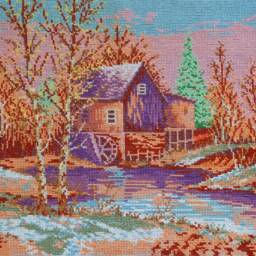 Wall Embroidery Art, Canadian Fall Stitched Canvas, Embroidered Hanging Home D??cor, Welcoming Gift - thumbnail 2