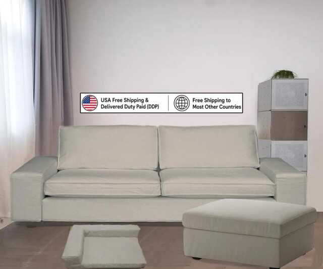 Kivik 3.5 Seat Sofa Cover, Replacement Slipcover, Couch Cover, Kivik Cover - image 1